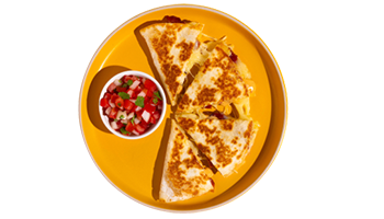 quesadillas and salsa